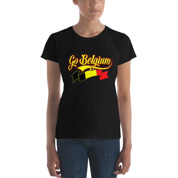 T-shirt femme Belgium, coupe ajustée | 