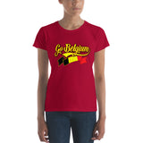 T-shirt femme Belgium, coupe ajustée | "Go Belgium" vintage style T-Shirt Ultrasfanzone