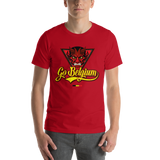 T-shirt homme Belgium, coupe semi cintrée | "Go Belgium" vintage style T-Shirt Ultrasfanzone