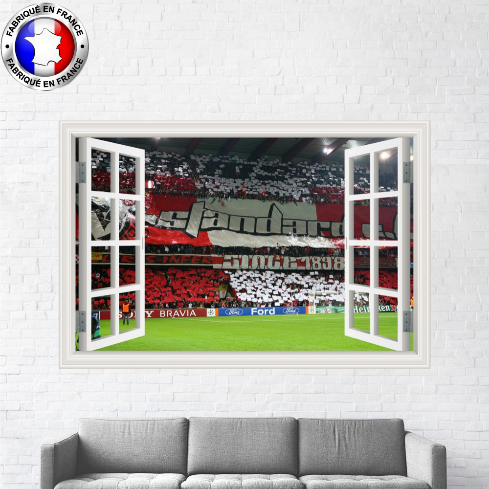 Autocollant RSCL Standard De Liège – Fan Ultra, Supporter écharpe, Ambiance Hooligan