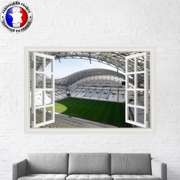 Sticker deco chambre OM stade vélodrome