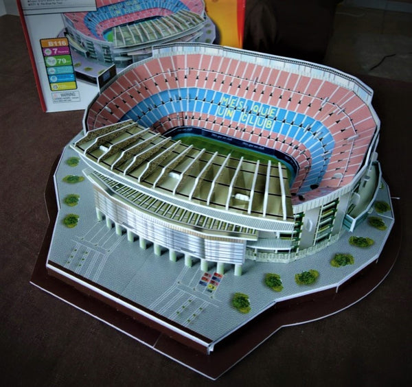 Puzzle 3d Assemblé Stade de Football Modèle Barcelone Real Madrid Coupe du  Monde Bricolage Puzzle Insert Jouets de Puzzle Tridimensionnel Le Meilleur  Cadeau